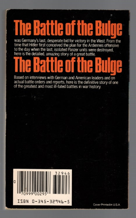 Battle Of The Bulge History Military History Nonfiction paperback World War 2 World War Two Books
