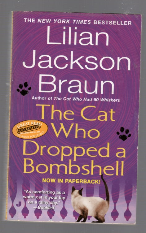 The Cat Who Dropped A Bombshell cat Crime Fiction mystery paperback used Books