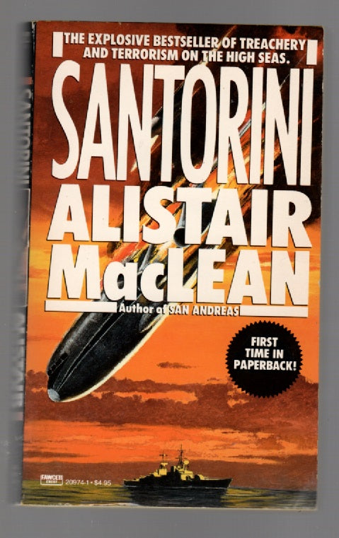 Santorini paperback thrilller book