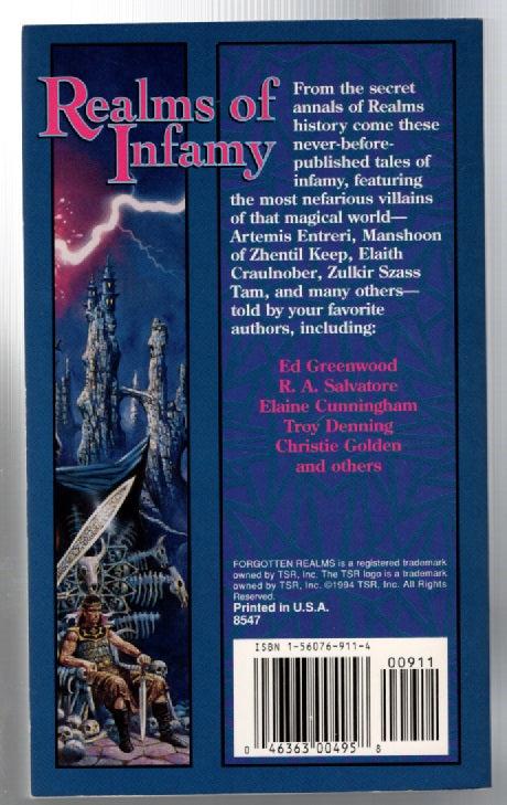 Realms of Infamy fantasy paperback rpg Books