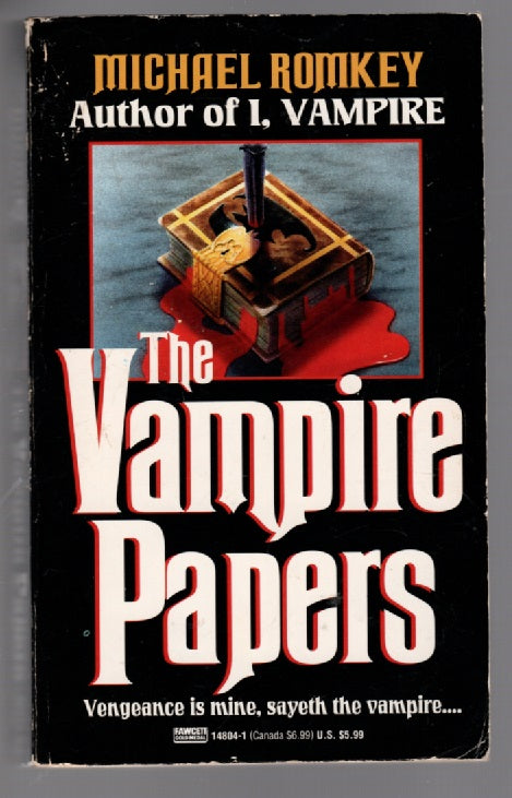 The Vampire Papers horror paperback Vampire book