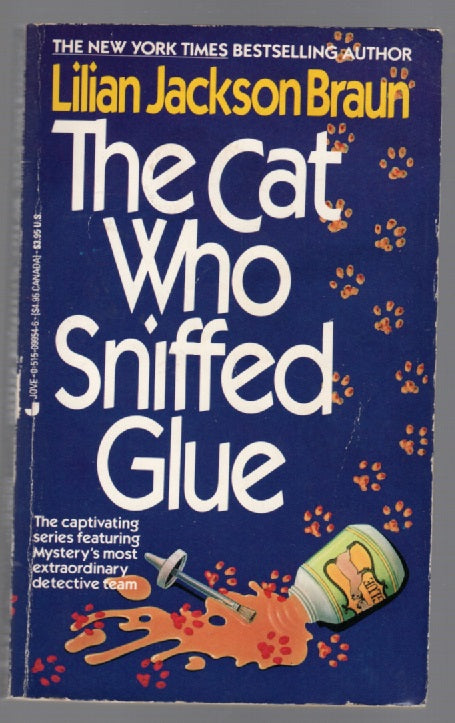 The Cat Who Sniffed Glue Crime Fiction mystery paperback book