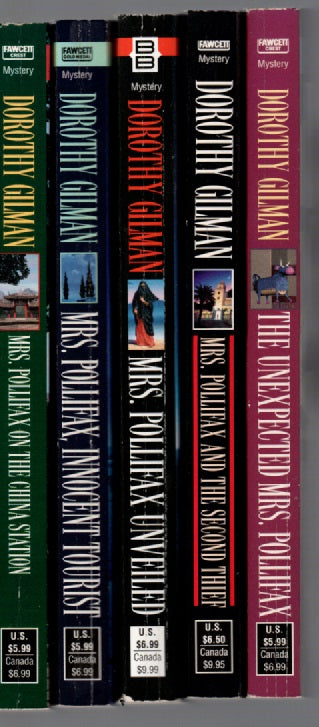 Mrs. Pollifax 5 Pack Crime Fiction mystery paperback