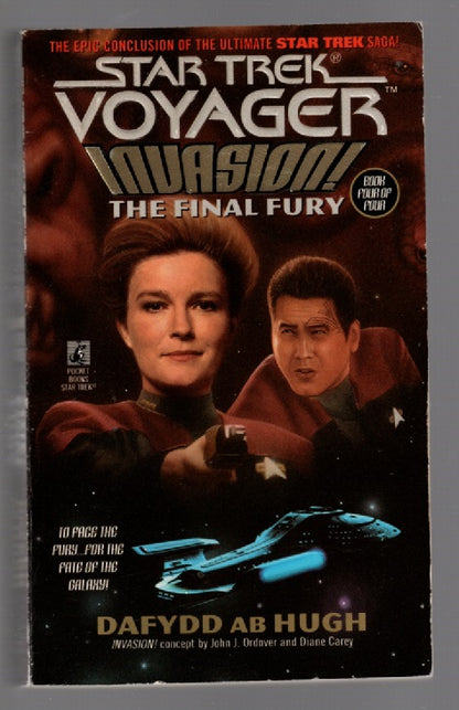Star Trek Voyager: The Final Fury paperback science fiction Star Trek Books