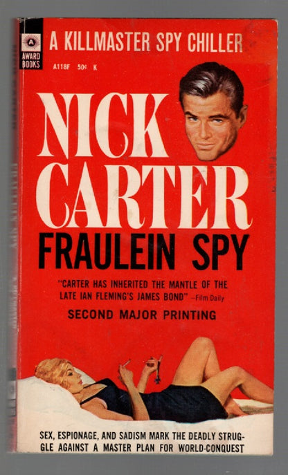 Nick Carter Frauline Spy paperback thrilller Vintage Books