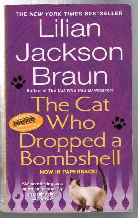 The Cat Who Dropped a Bombshell mystery paperback Books