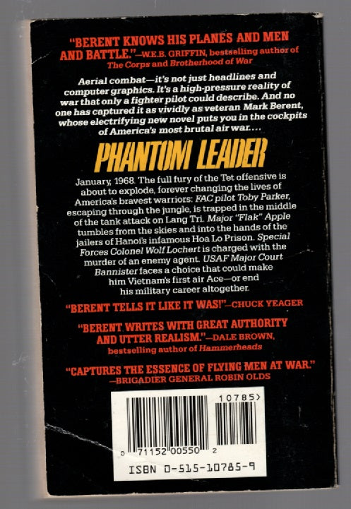 Phantom Leader Military Fiction paperback thrilller Books