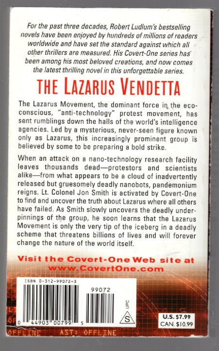 The Lazarus Vendetta paperback science fiction thrilller Books