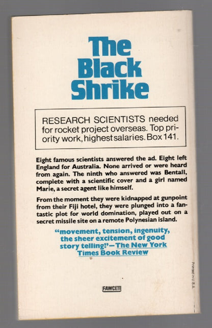 The Black Shrike paperback thrilller Books
