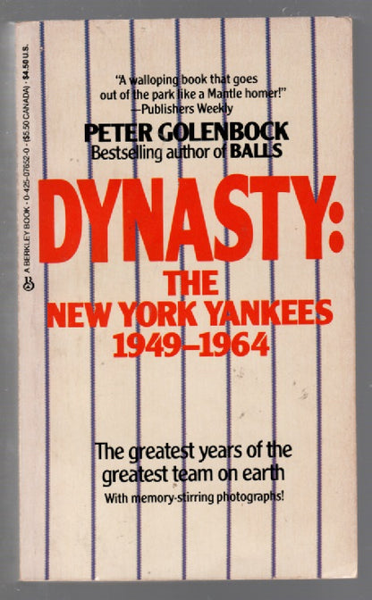 Dynasty: The New York Yankees 1949-1964 Baseball Nonfiction paperback Sports Books