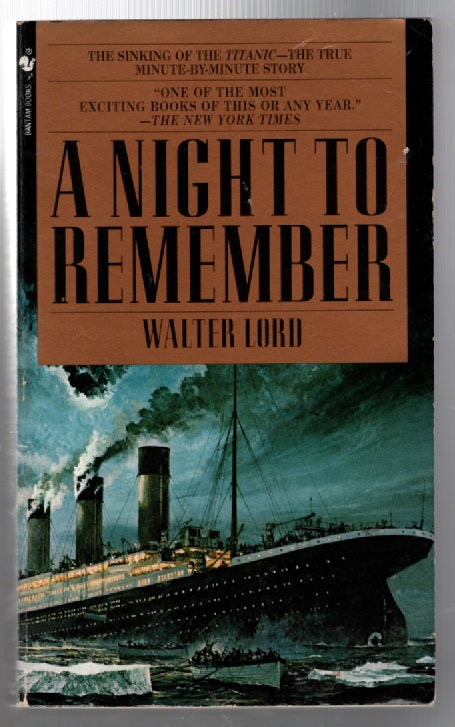 a Night to Remember History Nautical History Nonfiction paperback Books