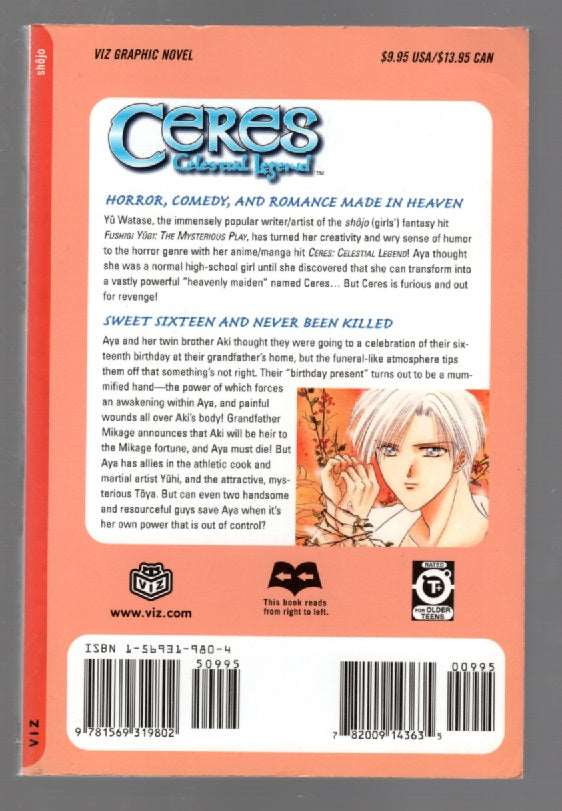 Ceres Celestial Legend Vol. 1 Aya fantasy horror Young Adult Books