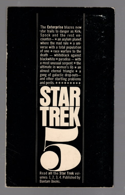 Star Trek 5 Classic Science Fiction paperback science fiction Star Trek book