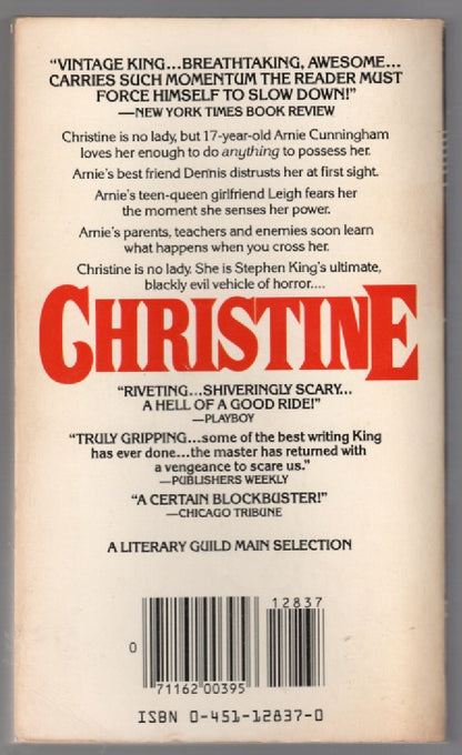 Christine horror paperback book