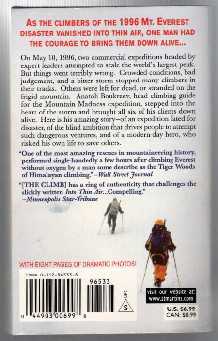 The Climb Nonfiction paperback reference Books