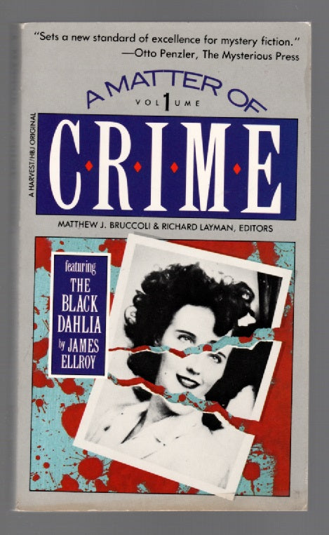 A Matter Of Crime Volume 1 anthology Crime Fiction mystery paperback Books