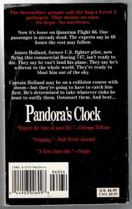 Pandora's Clock paperback thriller thrilller Books