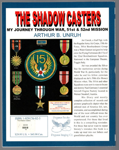 The Shadow Casters Aviation History Military Military History Nonfiction paperback World War 2 World War Two book