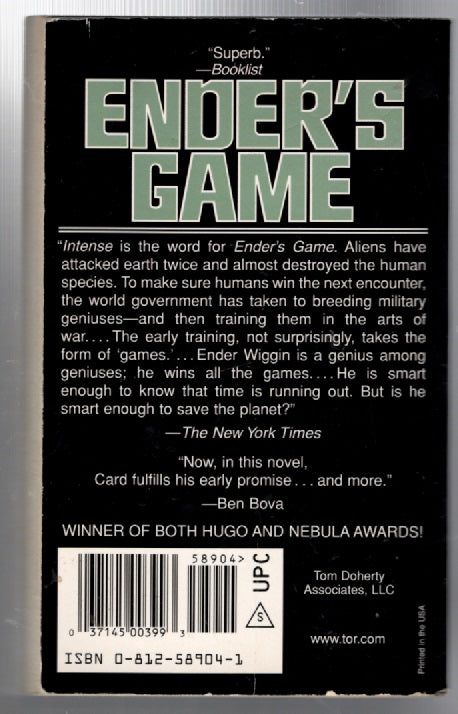 Ender's Game paperback science fiction Books