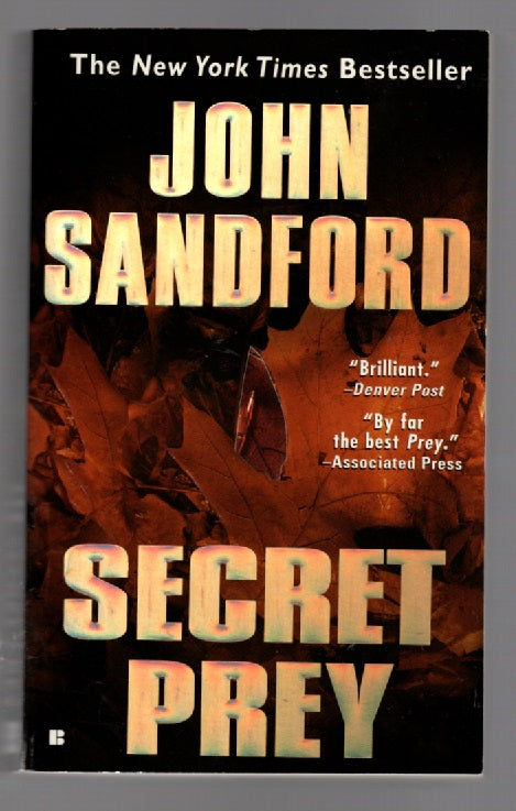 Secret Prey Crime Fiction mystery paperback book