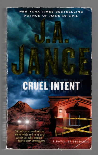Cruel Intent Crime Fiction mystery paperback Books