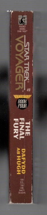 Star Trek Voyager: The Final Fury paperback science fiction Star Trek Books