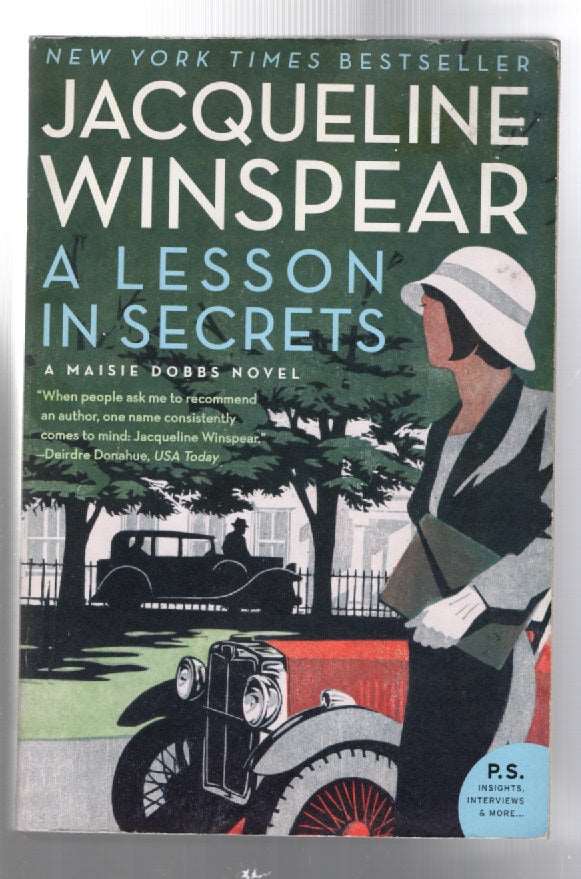 A Lesson In Secrets Crime Fiction historical fiction mystery Books