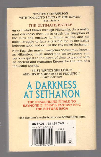 A Darkness At Sethanon fantasy paperback Books