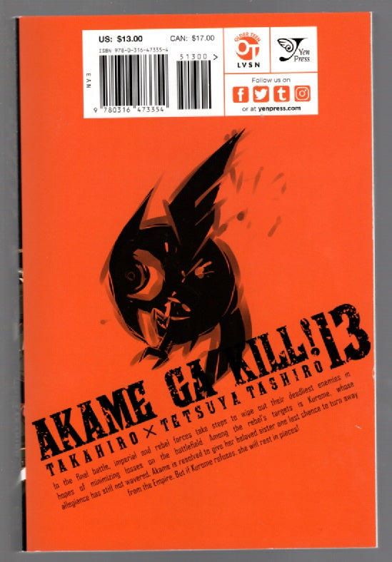 Akame ga Kill! Vol. 13 thrilller
