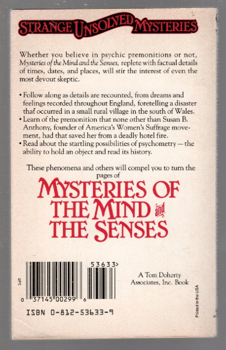 Strange Unsolved Mysteries : Mysteries of the Mind and Senses mystery paperback Young Adult Books