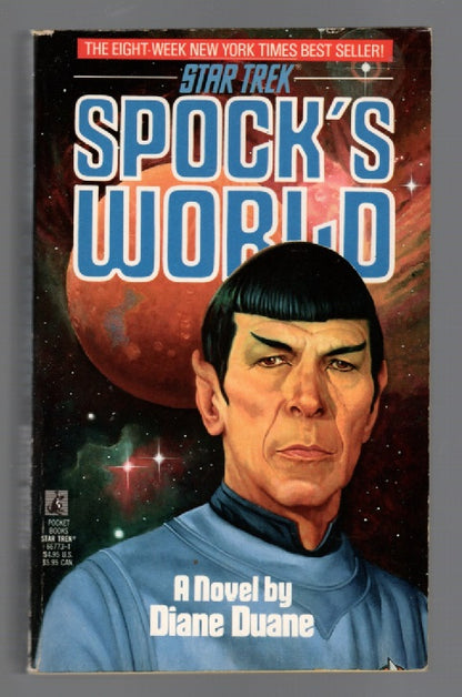 Spock's World paperback science fiction Star Trek Books