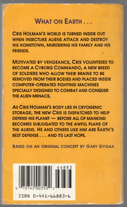 Gary Gygax's Cyborg Commando: Planet in Peril paperback science fiction Books