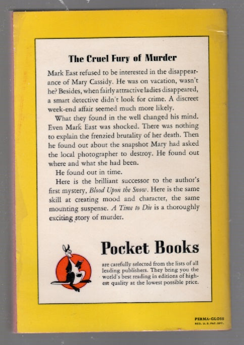 A Time to Die mystery paperback Vintage Books