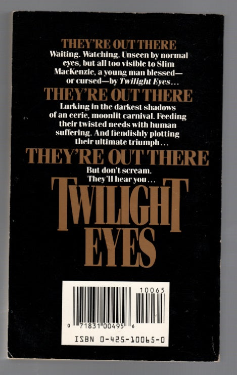 Twilight Eyes horror paperback book