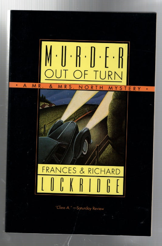 Murder Out Of Turn Crime Fiction mystery Books
