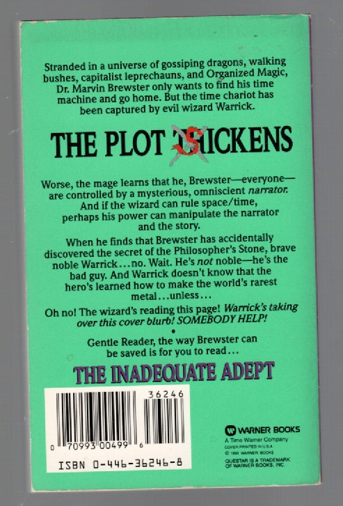 The Inadequate adept fantasy paperback book