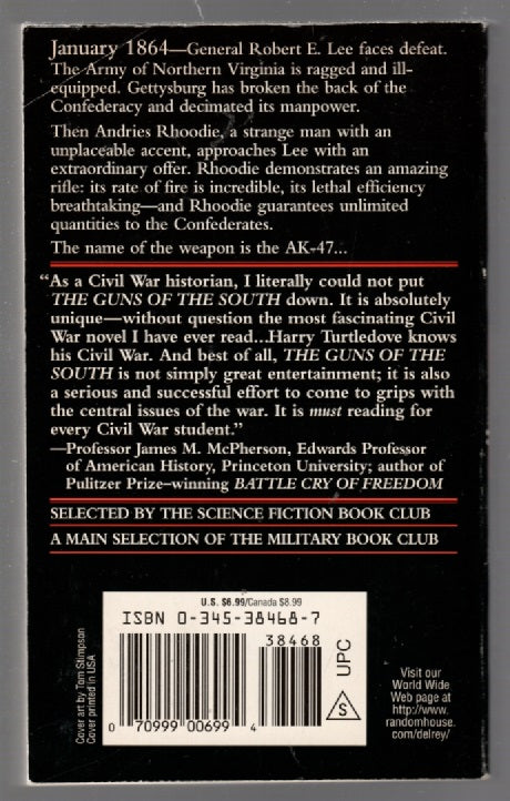 The Guns of the South Alternate History Civil War historical fiction paperback Books