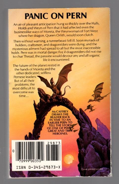 Moreta: Dragonlady Of Pern fantasy paperback Books