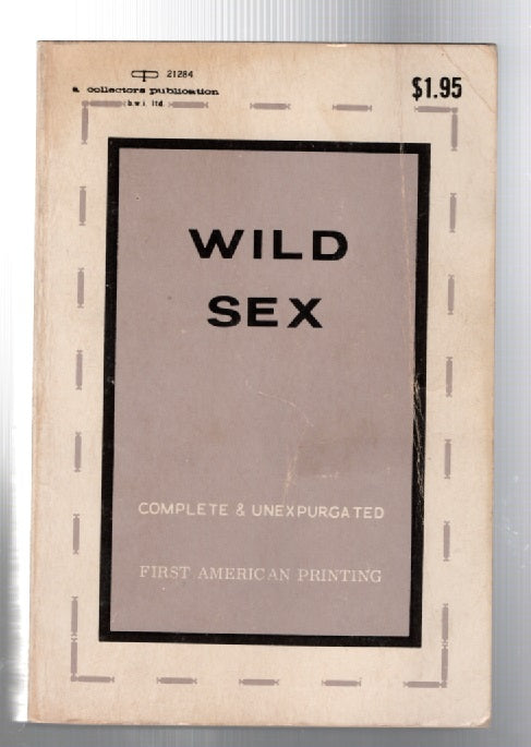 Wild Sex Erotica Literature Vintage Books