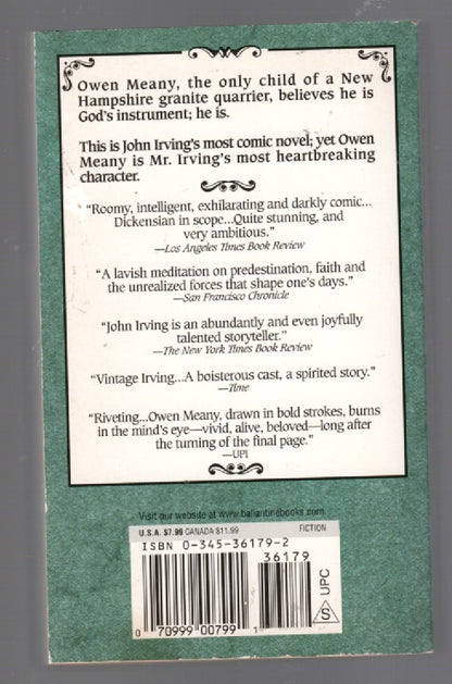 A Prayer For Owen Meany banned Literature paperback Books