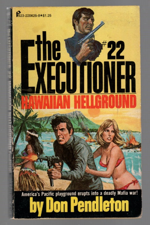 The Executioner #22 Hawaiian Hellground Men's Adventure Novels paperback thrilller book