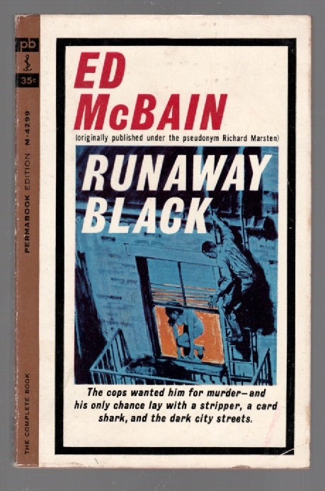 Runaway Black Crime Fiction mystery paperback Suspense thrilller Vintage book