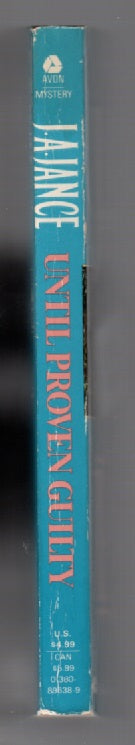 Until Proven Guilty Crime Fiction mystery paperback Books