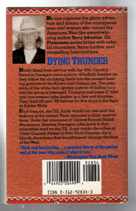 Dying Thunder Western Books