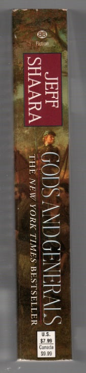 Gods And Generrals Civil War historical fiction Military Fiction paperback book