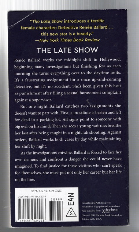 The Late Show Crime Fiction mystery Books
