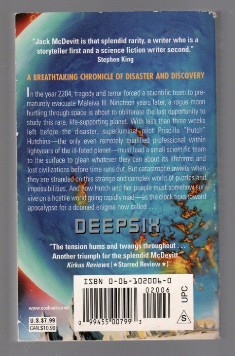 Deepsix paperback science fiction book