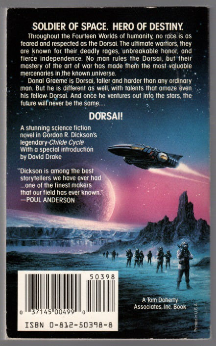 Dorsai Action Adventure Classic Science Fiction Military Science Fiction paperback science fiction Space Opera Books