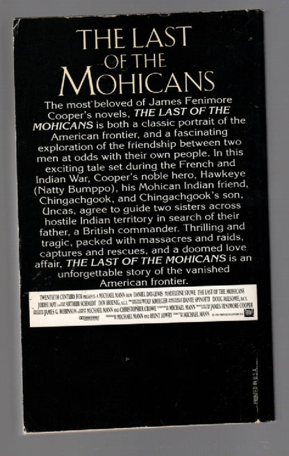The Last Of The Mohicans Classic Literature Movie Tie-In paperback Books
