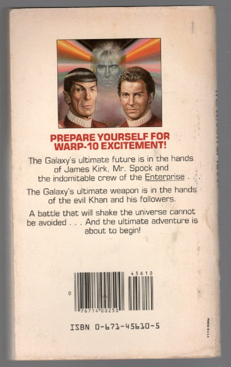 Star Trek: The Wrath of Khan paperback science fiction Star Trek Books